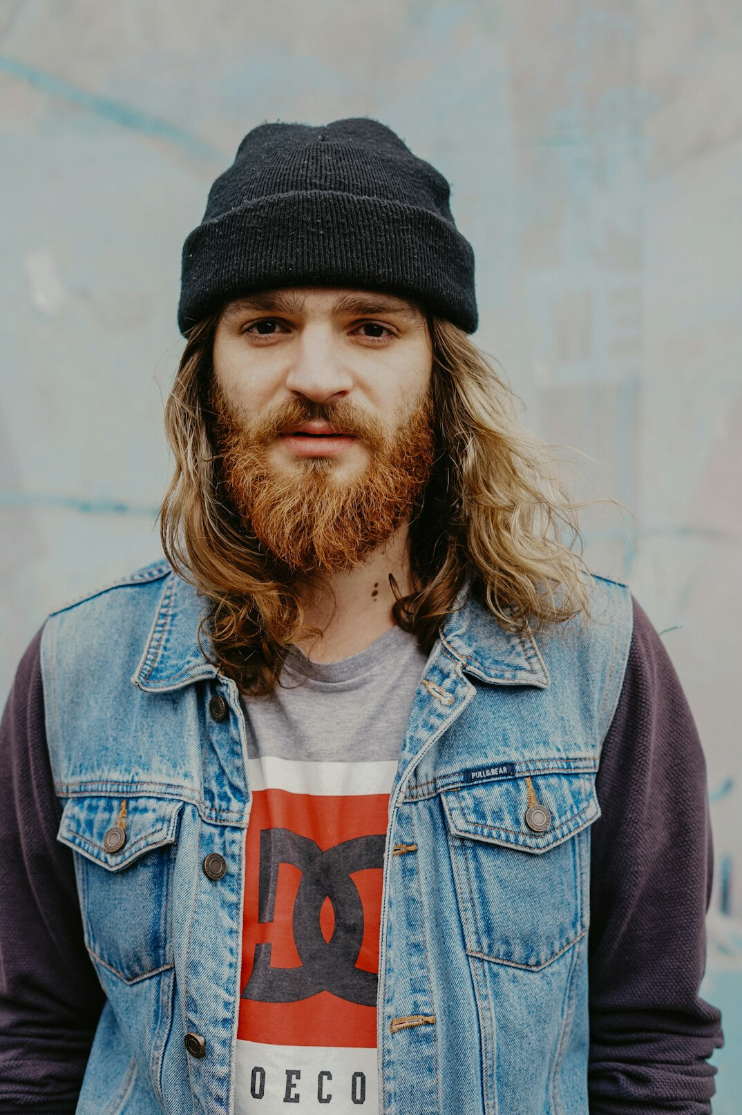 Portrait of a bearded man smiling