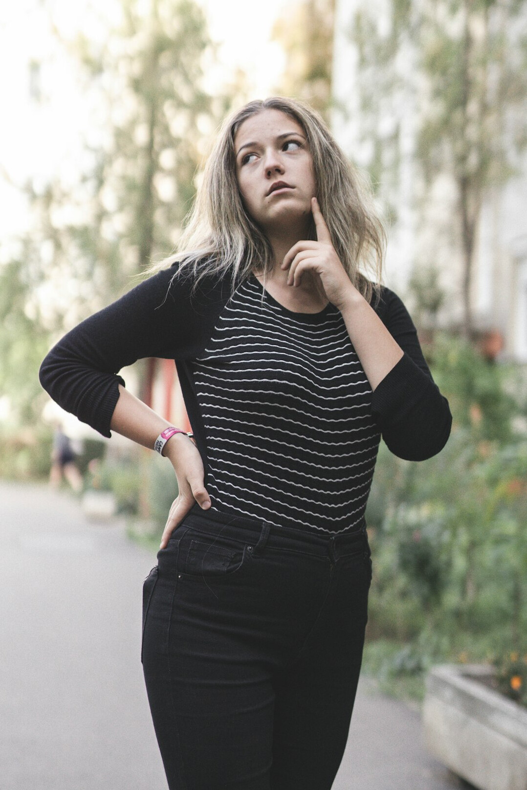 Portrait of a confident woman in a business casual outfit